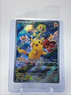 PIKACHU 2023 POKEMON SCARLET & VIOLET BLACK STAR PROMO SEALED #027 Q2628 - Image 1