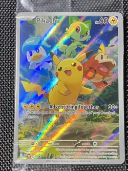 Pikachu 027 Sealed Scarlet & Violet Black Star Promo Pokemon 2023 - Image 1