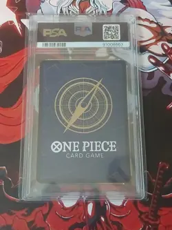 2023 ONE PIECE OP02-PARAMOUNT WAR ALTERNATE ART #041 MONKEY D. LUFFY PSA 10 - Image 2