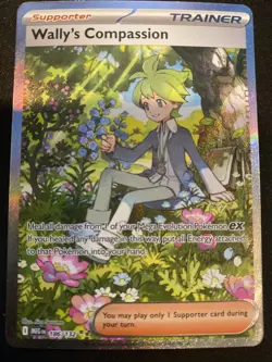 Pokemon TCG Wally's Compassion SIR Trainer Mega Evolution Card 186/132 - Image 1