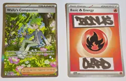 Wally's Compassion 186/132 SIR Mega Evolution Pokemon TCG & Bonus Card - Image 1