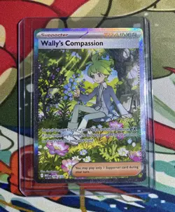 Pokemon TCG Mega Evolution Wally's Compassion SIR 186/132 Mint - Image 1