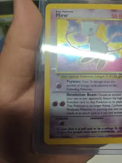 Mew 09/53 Wotc Promo Holo Black Star Pokemon Card (MODERATELY PLAYED) - Image 3