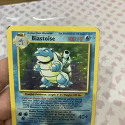 Pokemon Blastoise 2/102 Base Set Unlimited Holo WOTC Heavily Played HP Damaged - Image 4