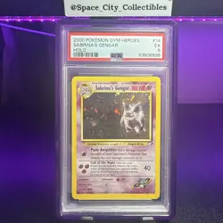 Pokemon TCG Sabrina's Gengar 14/132 Gym Heroes 2000 PSA 5 - Image 1
