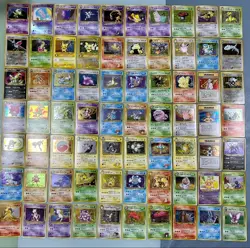 Pokemon Japanese Vintage Holo Lot 70 Card Old Back Gengar Suicune Blastoise Mew - Image 1