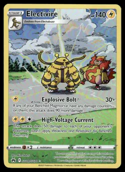 Pokemon Cards Electivire GG08/GG70 Crown Zenith Galarian Gallery Holo NM - Image 1
