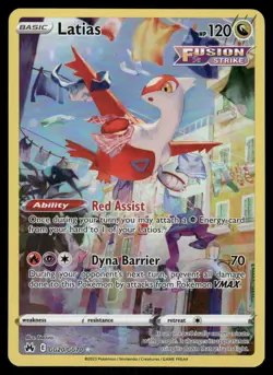 Pokemon Cards Latias GG20/GG70 Crown Zenith Galarian Gallery Holo NM - Image 1