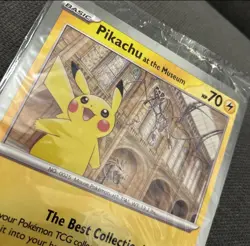 Pokemon x Natural History Museum Pikachu Jumbo Promo Card (Black Star Promo) - Image 2