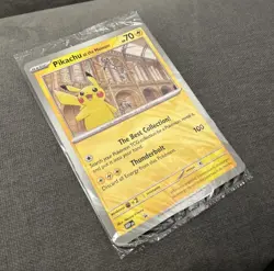Pokemon x Natural History Museum Pikachu Jumbo Promo Card (Black Star Promo) - Image 5