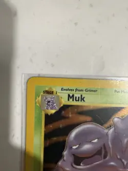 Muk 1st Edition Holo Rare Fossil 1999 Pokemon Card #13 - Image 2