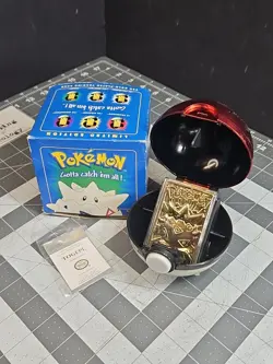 Pokemon Togepi Burger King 23k Gold Plated Trading Card Blue Box 1999 - Image 1
