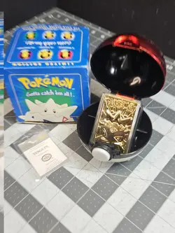 Pokemon Togepi Burger King 23k Gold Plated Trading Card Blue Box 1999 - Image 2