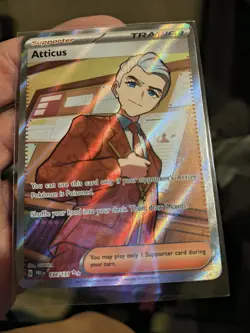 Atticus Prismatic Evolutions Pokemon TCG Card 134/131 Ultra Rare NM/M Condition - Image 2