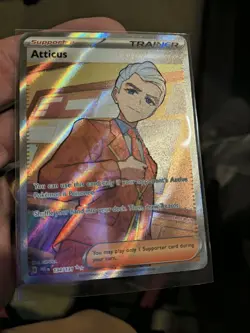Atticus Prismatic Evolutions Pokemon TCG Card 134/131 Ultra Rare NM/M Condition - Image 3