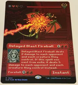 🌟 Delayed Blast Fireball (Rainbow 🌈 Foil) Secret Lair Drop FOIL MTG 🌟 - Image 1