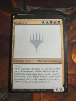 Genevieve Unknown Event Playtest Card MTG Gencon 2025 Rare Magic - Image 1