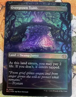 Overgrown Tomb (Borderless) Lorwyn Eclipsed Foil - Image 2