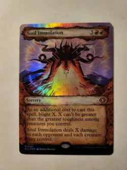 MTG Soul Immolation #0321 Showcase Foil Lorwyn Eclipsed MYTHIC Rare NM - Image 1