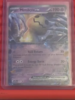 NM-Mint Mimikyu ex SVP #004 Black Star Promo Pokemon TCG - Image 1