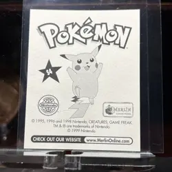 1999 Sticker Holo Series Nintendo Pokemon Blastoise Merlin Mint - Image 2