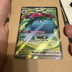 Pokemon Venusaur EX Holo Ultra Rare TCG Card 182/165 Scarlet & Violet 151 - Image 1