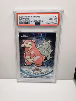 2000 POKEMON TOPPS CHROME SPECTRA SLOWBRO #80 PSA 10 GEM MINT - Image 1