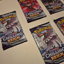 7x Pokemon TCG Chilling Reign Booster Packs Sealed Unweighed Genuine - Image 2