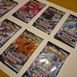 7x Pokemon TCG Chilling Reign Booster Packs Sealed Unweighed Genuine - Image 3