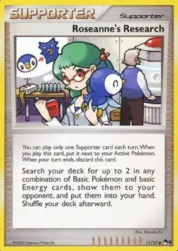 Moderately Played Roseanne's Research - 11/17 - Uncommon Pokemon POP Series 8 - Image 1