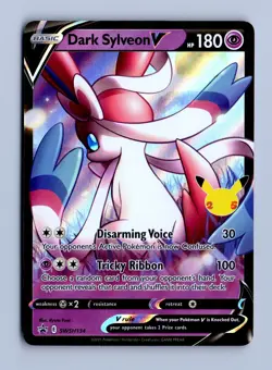 Pokemon TCG Dark Sylveon V SWSH134 Celebrations Black Star Promo NM - Image 1