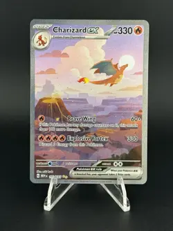 Pokemon TCG Charizard EX 199/165 Special Illustration Rare SV 151 NM - Image 1