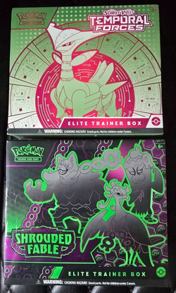 Pokemon TCG Shrouded Fable & Temporal Forces Elite Trainer Box ETB New Sealed - Image 1