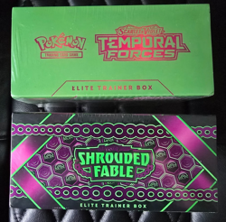Pokemon TCG Shrouded Fable & Temporal Forces Elite Trainer Box ETB New Sealed - Image 5