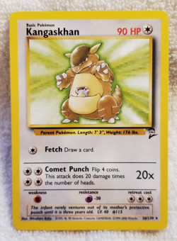 Kangaskhan 26/130 [Rare] BaseSet-2 English Regular Pokemon TCG Vtg NM - Image 1