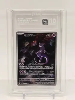 TAG 10 GEM MINT JAPANESE POKEMON 2023 Mewtwo 183/165 151 SV2a - Image 1