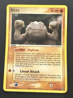 Ditto (Geodude) 62/113 EX Delta Species Rare Pokemon TCG Non Holo - Image 1