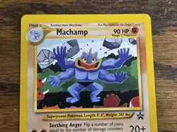 Pokemon Wotc Black Star Promo # 43 Machamp,,not played - Image 2