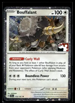 2015 Scarlet & Violet Series - Stellar Crown- Prize Pack Holo Bouffalant - Image 1