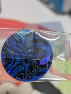 POKEMON TCG Cracked Ice Blue Holo DIALGA Mini Coin - Image 1