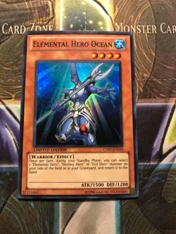 *** ELEMENTAL HERO OCEAN *** SUPER RARE CT07-EN018 YUGIOH! - Image 1