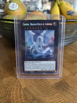 Yu-Gi-Oh! Chasma, Dragon Ruler of Auroras 1st Edition Secret Rare ALIN-EN047 - Image 1