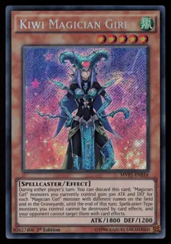Yugioh Kiwi Magician Girl MVP1-ENS16 1st Edition Secret Rare NM - Image 1