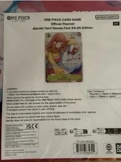 One Piece Official Playmat/Promo Nami & Zeus Bandai Card Games Fest24-25 ENGLISH - Image 2