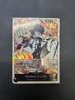 One Piece Ultra Deck Three Brothers Monkey D Luffy ST13-003 Parallel Alt Art NM - Image 1
