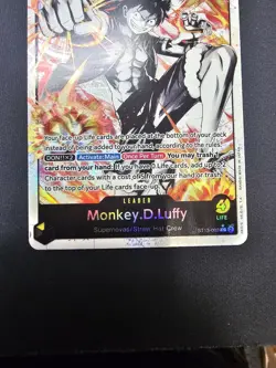 One Piece Ultra Deck Three Brothers Monkey D Luffy ST13-003 Parallel Alt Art NM - Image 2