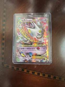Pokemon TCG Mega Gengar EX Black Star Promos XY166 Shiny Holo Rare - Image 1