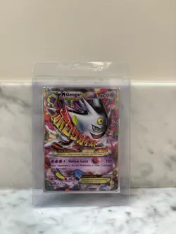 Pokemon TCG Mega Gengar EX Black Star Promos XY166 Shiny Holo Rare - Image 1