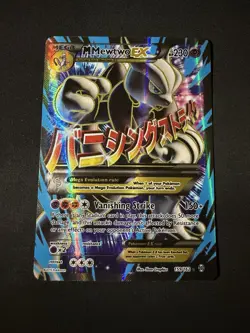 M Mewtwo EX Full Art Holo Card 159/162 Breakthrough Near Mint Pokemon TCG - Image 1