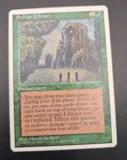 Sylvan Library Core Set 4th Edition MTG Regular Lightly Played - Image 1